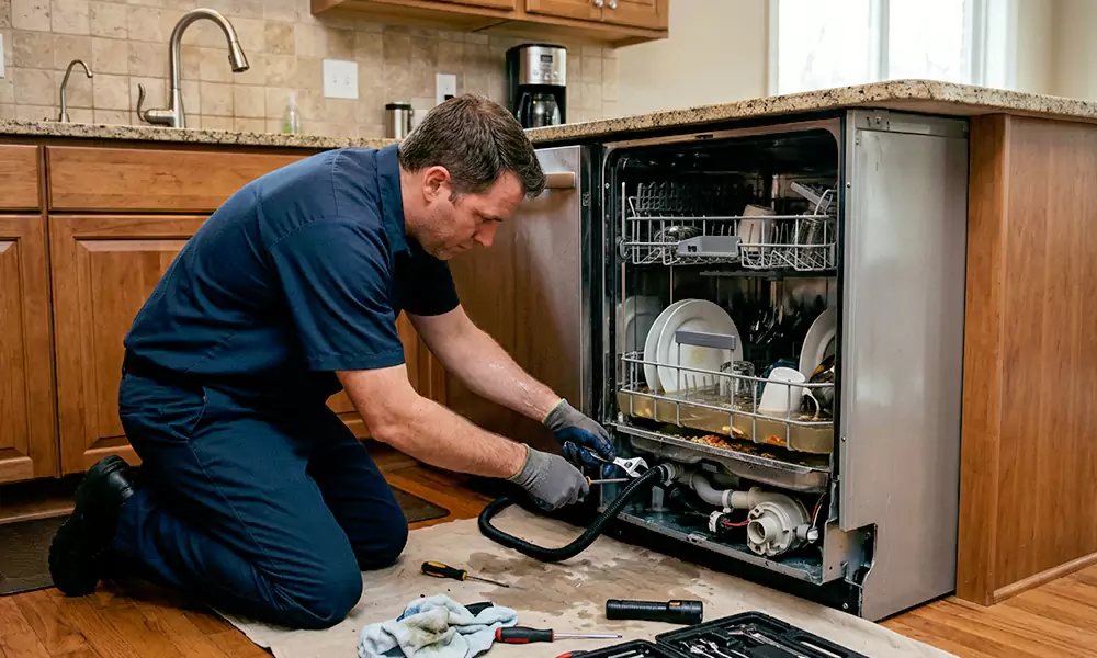 Dishwasher Not Draining Repair in Dracut, MA