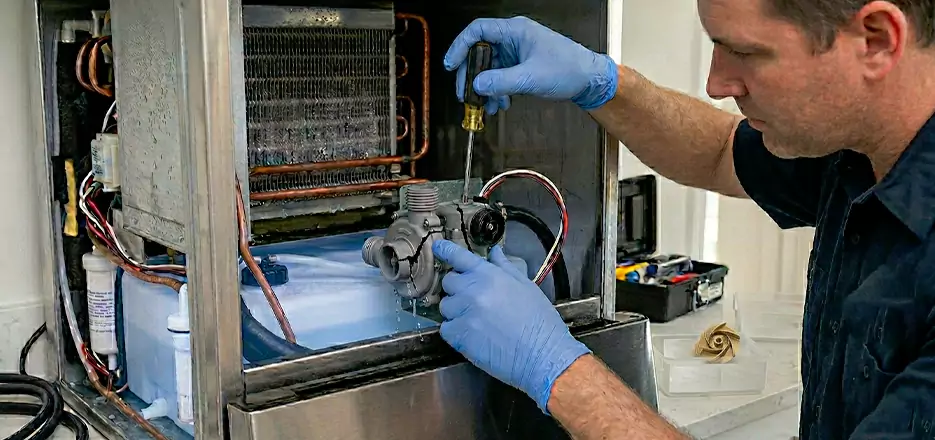 Commercial Ice Maker Water Pump Repair in Dracut