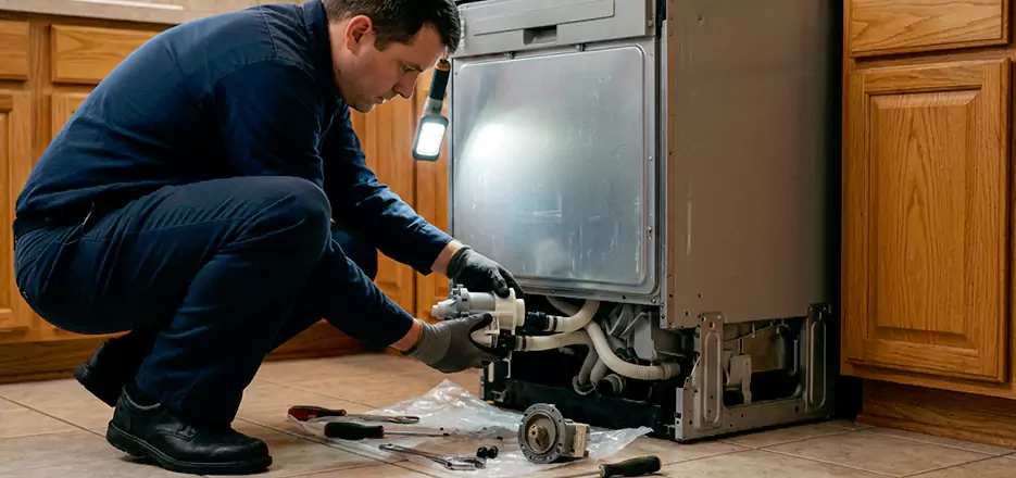 Dishwasher Drain Hose Repair in Dracut