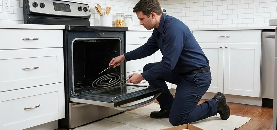 Oven Lower Heating Element Replacement in Dracut